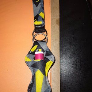 Hide away wristlet and key fob keychain